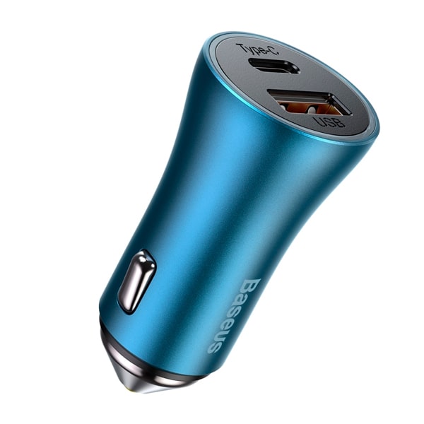 Baseus Golden Contactor Pro Dual Quick Car Charger U+C 40w