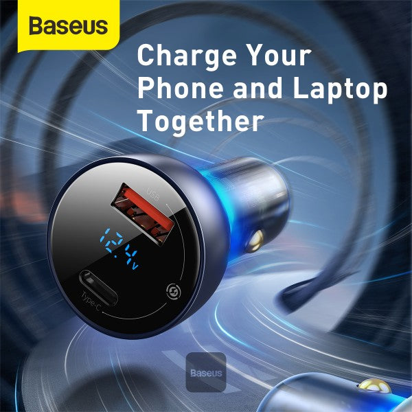 Baseus Particular 65W Digital Display QC+PPS Dual Quick Fast Car Charger
