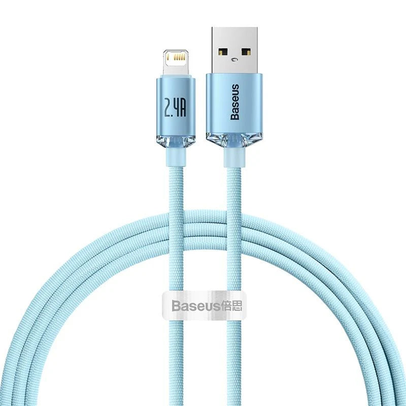 Baseus Crystal Shine Series Fast Charging Data Cable USB to iP 2.4A