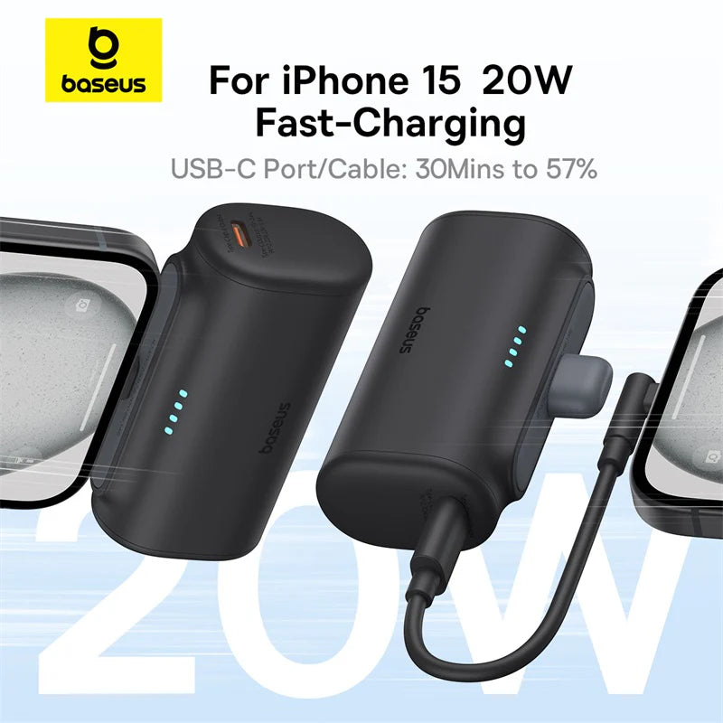 Baseus Compact Fast Charging Power Bank Type-C Edition 5000mAh 20W