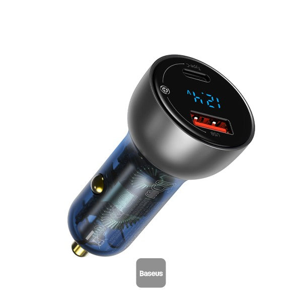 Baseus Particular 65W Digital Display QC+PPS Dual Quick Fast Car Charger
