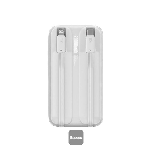 Baseus Comet Series Dual-Cable Digital Display Fast Charge Power Bank 10000mAh 22.5W (With Simple Series Charging Cable USB to Type-C 30cm)