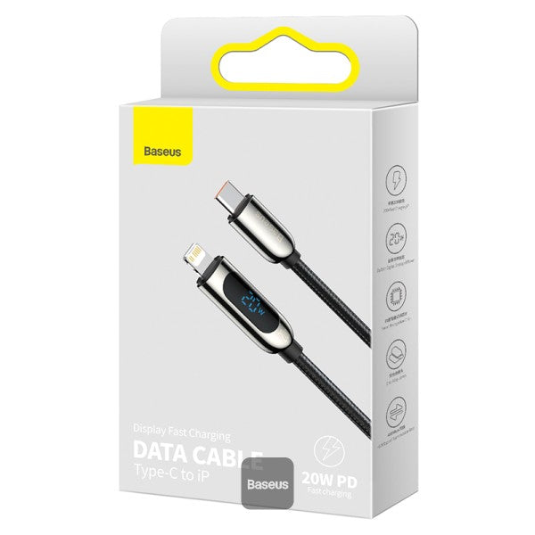 Baseus Display Fast Charging Data Cable Type-C to IP 20W