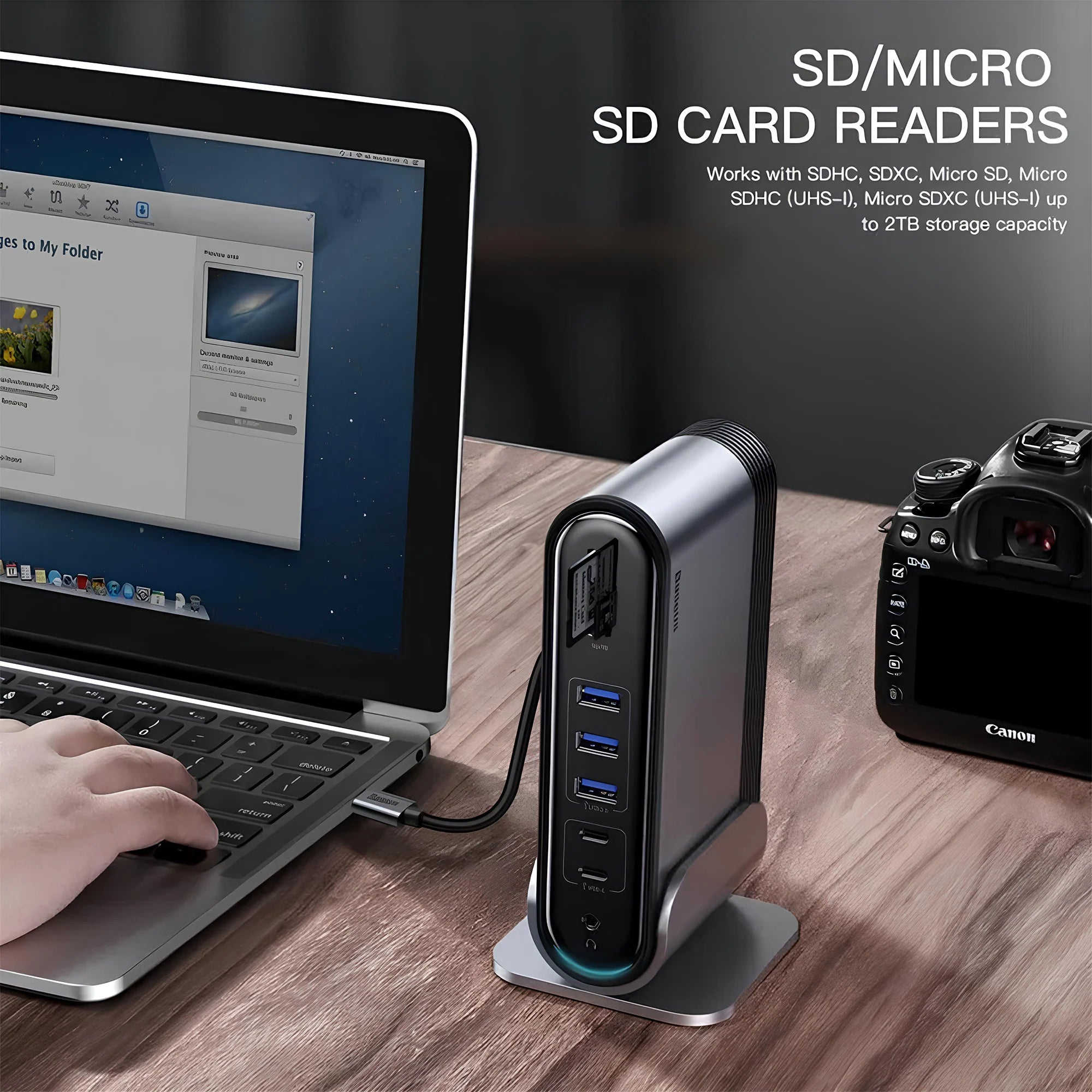 Baseus Working Station Multifunctional 16 Port Type-C HUB Adapter(CN+UK+EU)