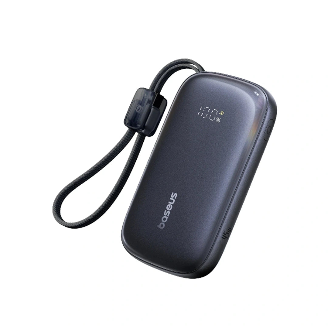 Baseus EnerFill FC21 Qpow 3 Ultra Digital Display Power Bank with Detachable Cable 10000mAh 22.5W