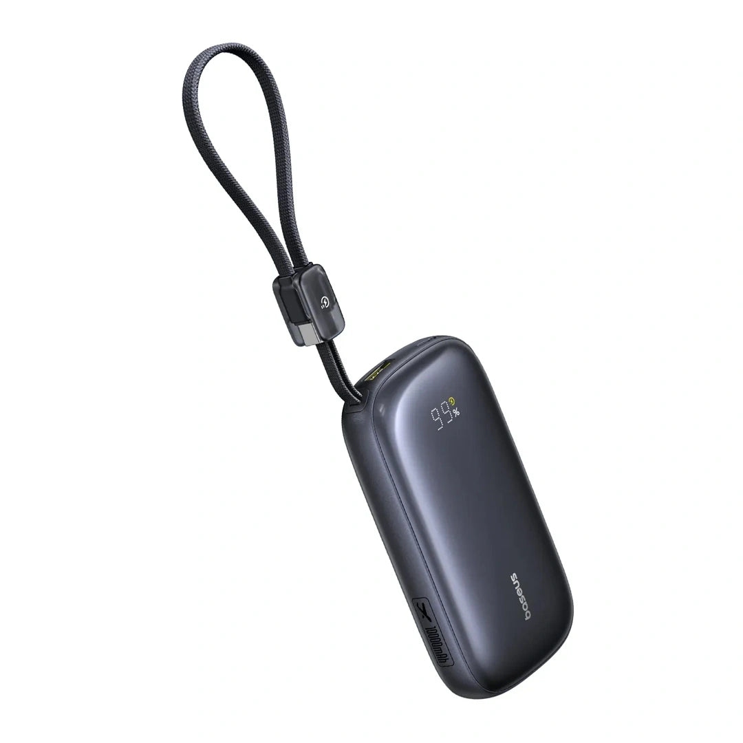 Baseus EnerFill FC21 Qpow 3 Ultra Digital Display Power Bank with Detachable Cable 10000mAh 22.5W
