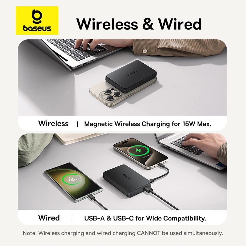Baseus EnerFill FM12 Qi2 Magnetic Power Bank 10000mAh 22.5W