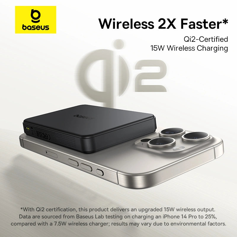 Baseus EnerFill FM12 Qi2 Magnetic Power Bank 10000mAh 22.5W