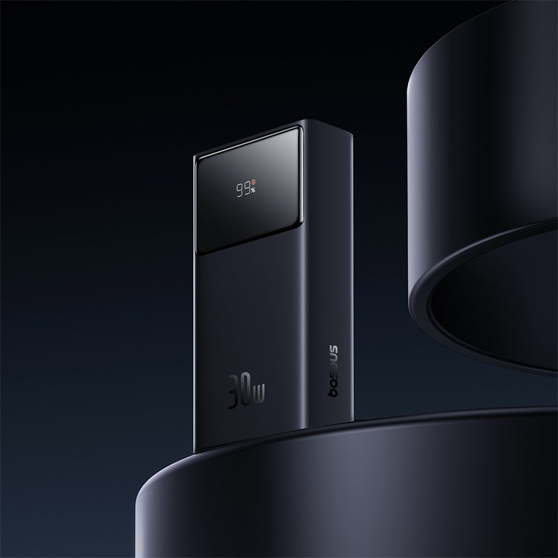 Baseus Star-Lord Digital Display Fast Charging Power Bank 10000mAh 30W Cluster Black(With Simple Series Charging Cable USB to Type-C 3A 0.3m Black)