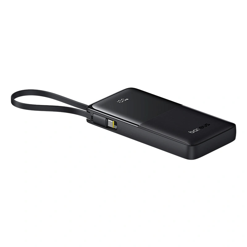 Baseus Bipow 2 Digital Display Power Bank 10000mah 20W With Built-in Type C Cable