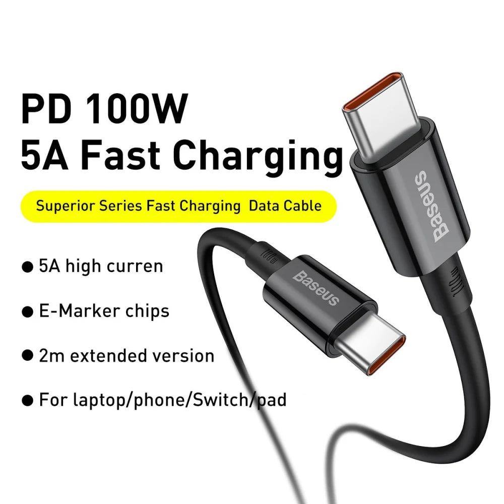 Baseus Superior Series Fast Charging Data Cable Type-C to Type-C 100W