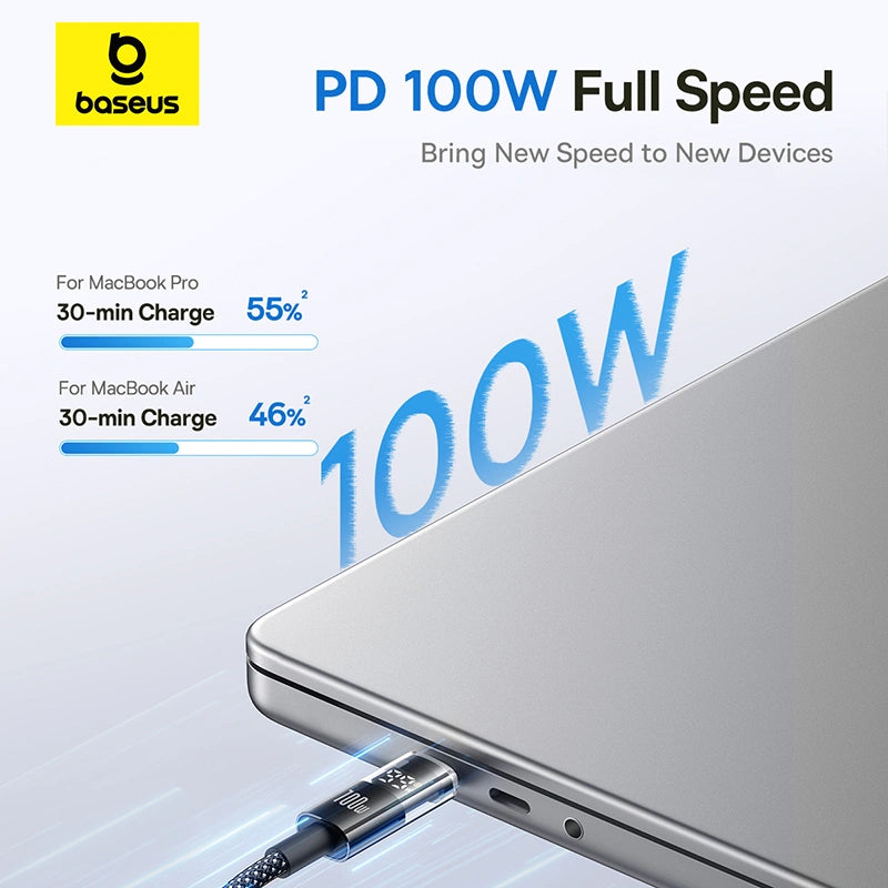Baseus Display 2 Fast Charging Data Cable USB-C to USB-C 100W
