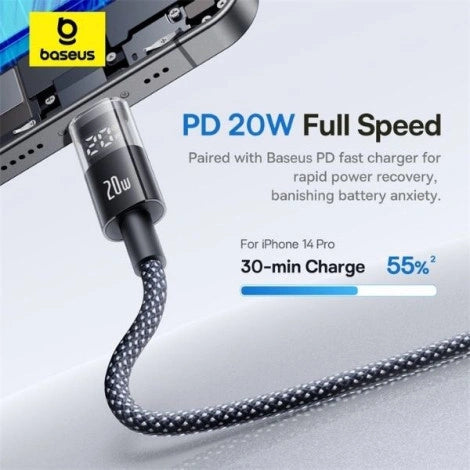 Baseus Display 2 Fast Charging Data Cable USB-C to iPhone 20W