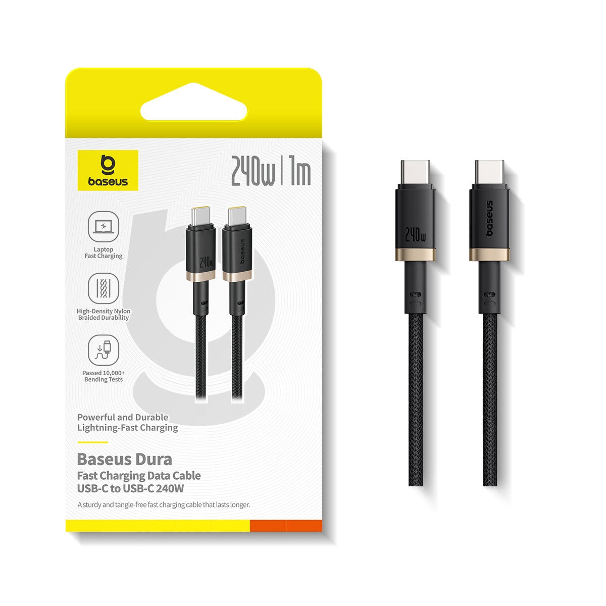 Baseus Dura Fast Charging Data Cable USB-C to USB-C 240W