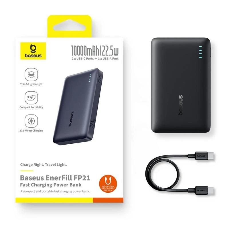 Baseus Enerfill FP21 Fast Charging Power Bank 10000mAh 22.5W