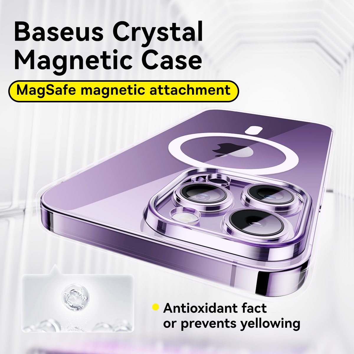 Baseus Lucent Magnetic Series Phone Case for iP 15 Series