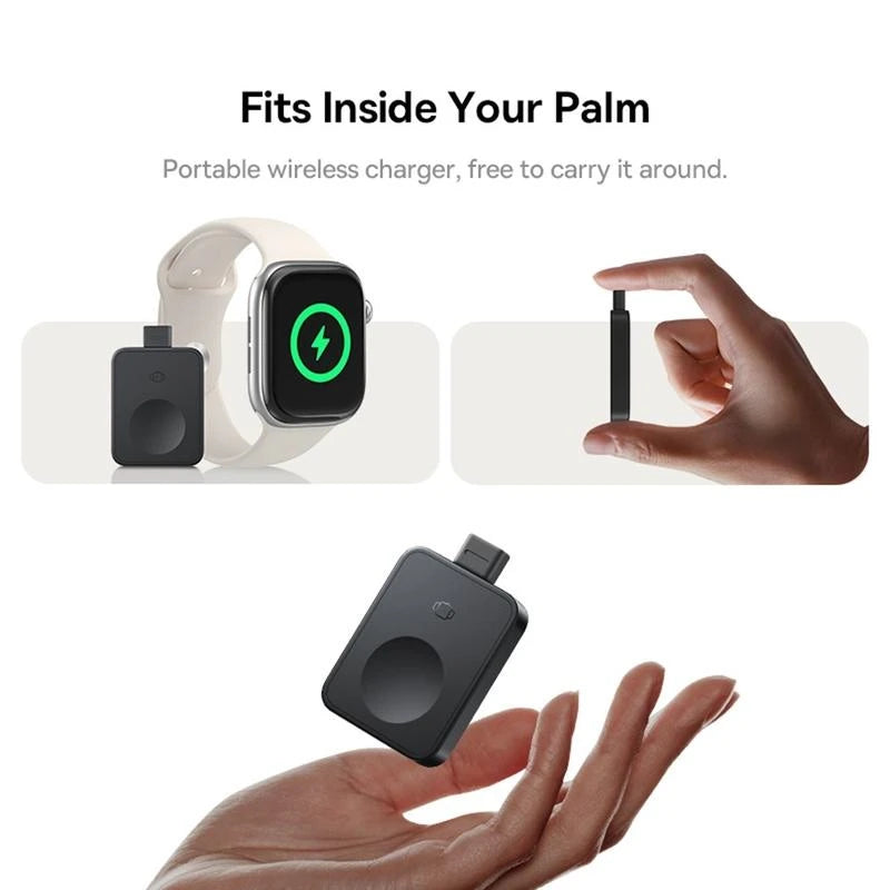 Baseus MagPro Magnetic Wireless Charger for Apple Watch, 2.5W, Type-C, MagSafe-Compatible, Portable Travel Charger