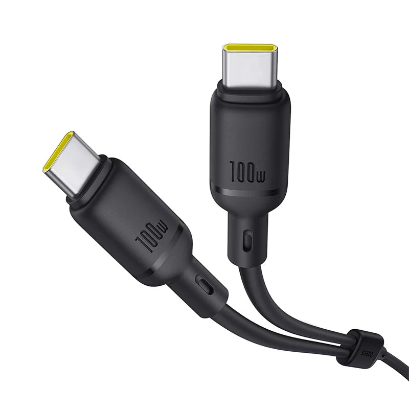Baseus New Pudding Series Fast Charging Cable Type-C to Type-C 100W 1.5m Cluster Black