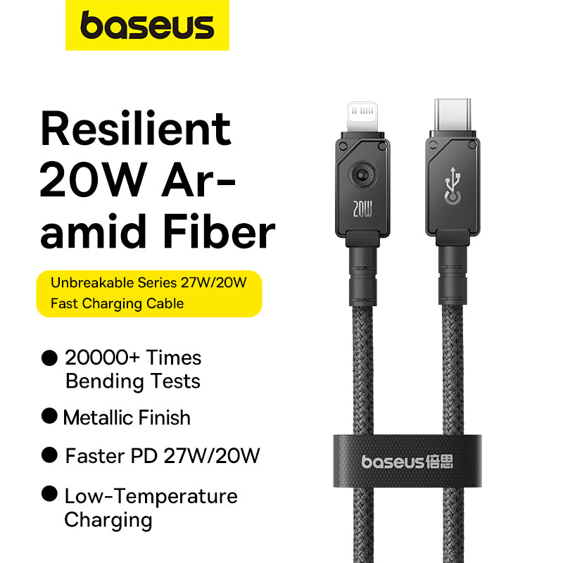 Baseus Unbreakable Series Fast Charging Data Cable Type-C to iP 20W