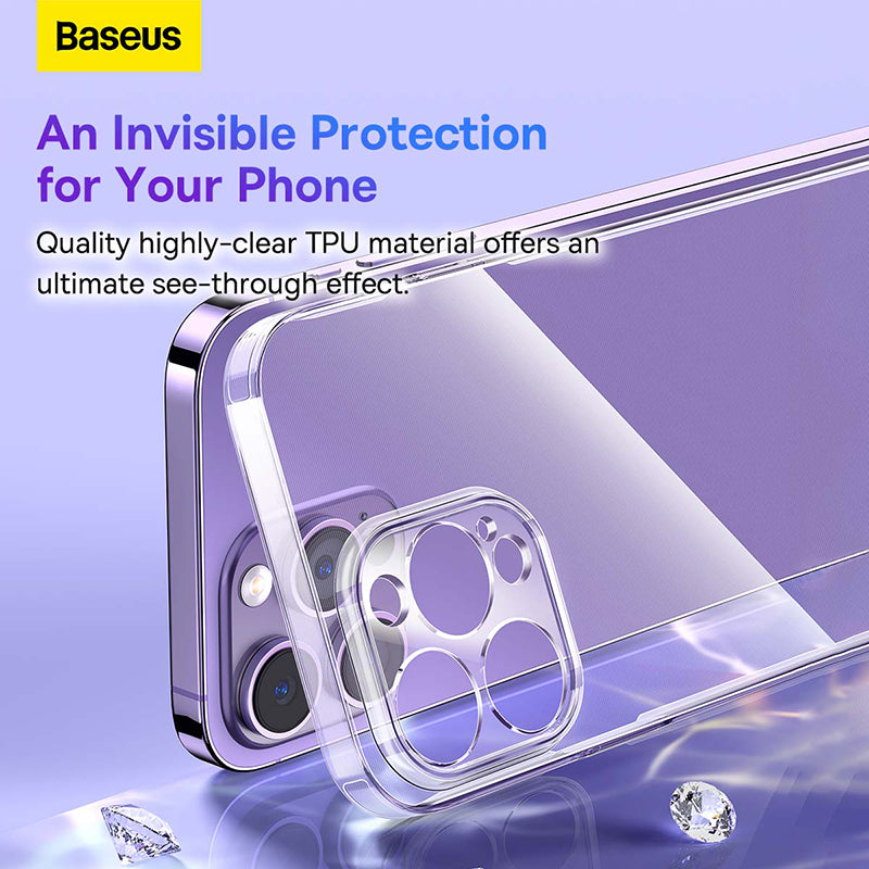 Baseus Simple Series 2 Protective Case for iP 14 Series, Clear