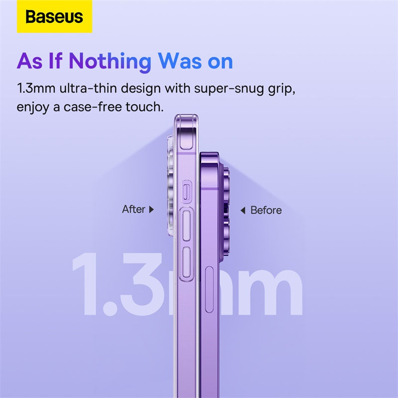 Baseus Simple Series 2 Protective Case for iP 14 Series, Clear