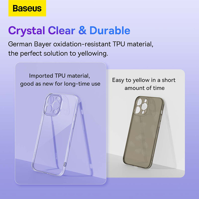 Baseus Simple Series 2 Protective Case for iP 14 Series, Clear