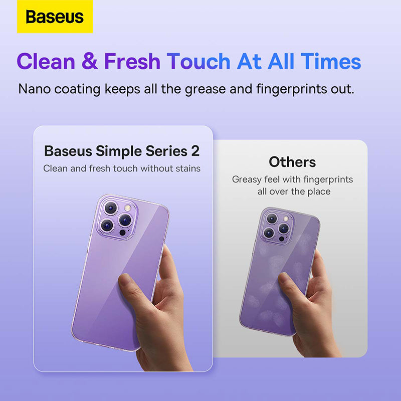 Baseus Simple Series 2 Protective Case for iP 14 Series, Clear