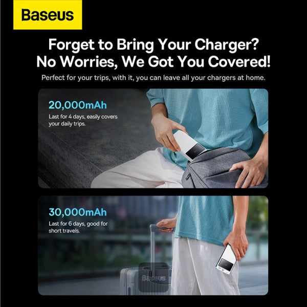 Baseus Star-Lord Digital Display Fast Charging Power Bank 20000mAh 22.5W (With Simple Series Charging Cable USB to Type-C 3A 0.3m )