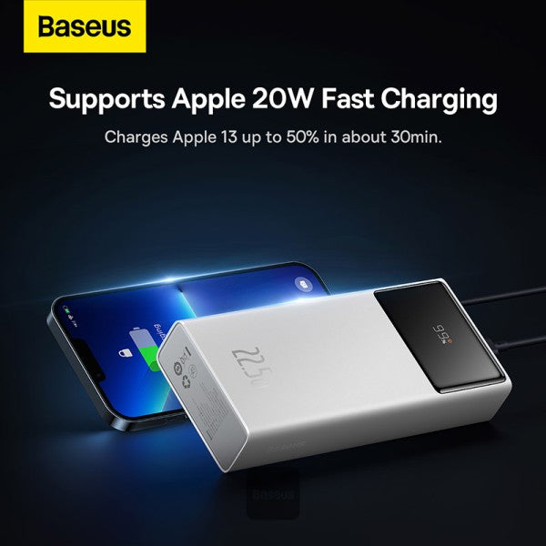 Baseus Star-Lord Digital Display Fast Charging Power Bank 20000mAh 22.5W (With Simple Series Charging Cable USB to Type-C 3A 0.3m )