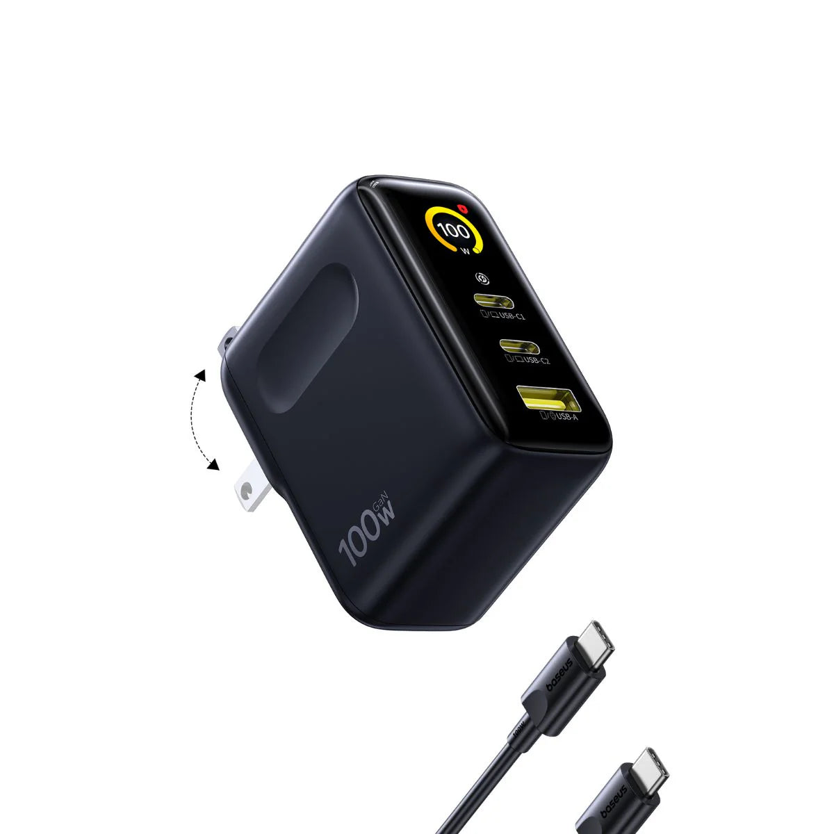 Baseus PicoGo AE21 Digital Display Fast Charger 2C+U 100W US
