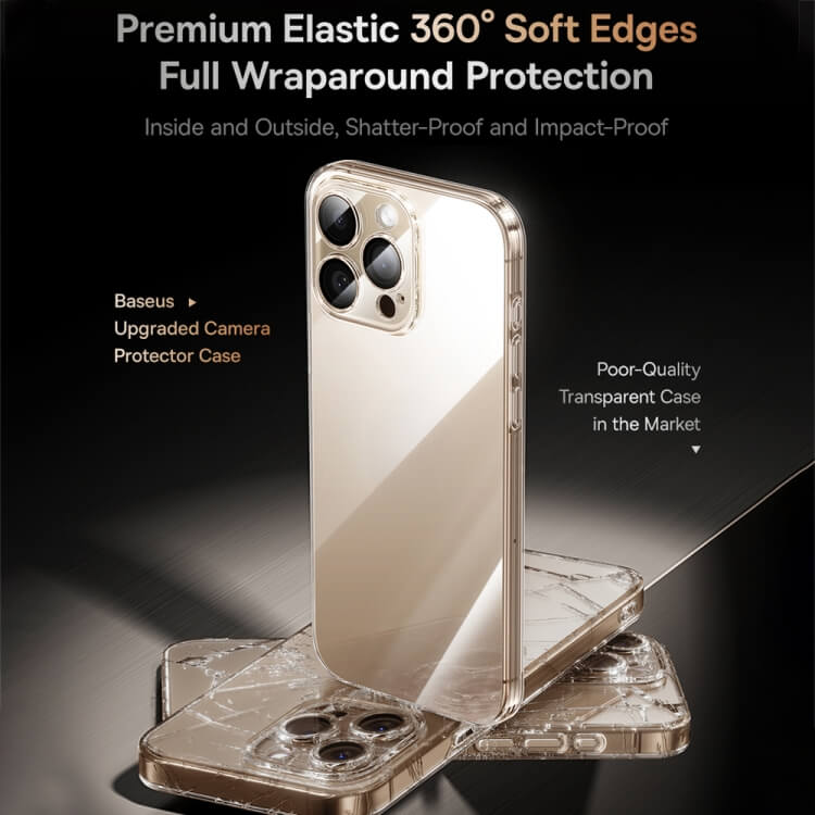 Baseus Simple Series 2 Protective Case for iP 16 Series, Clear