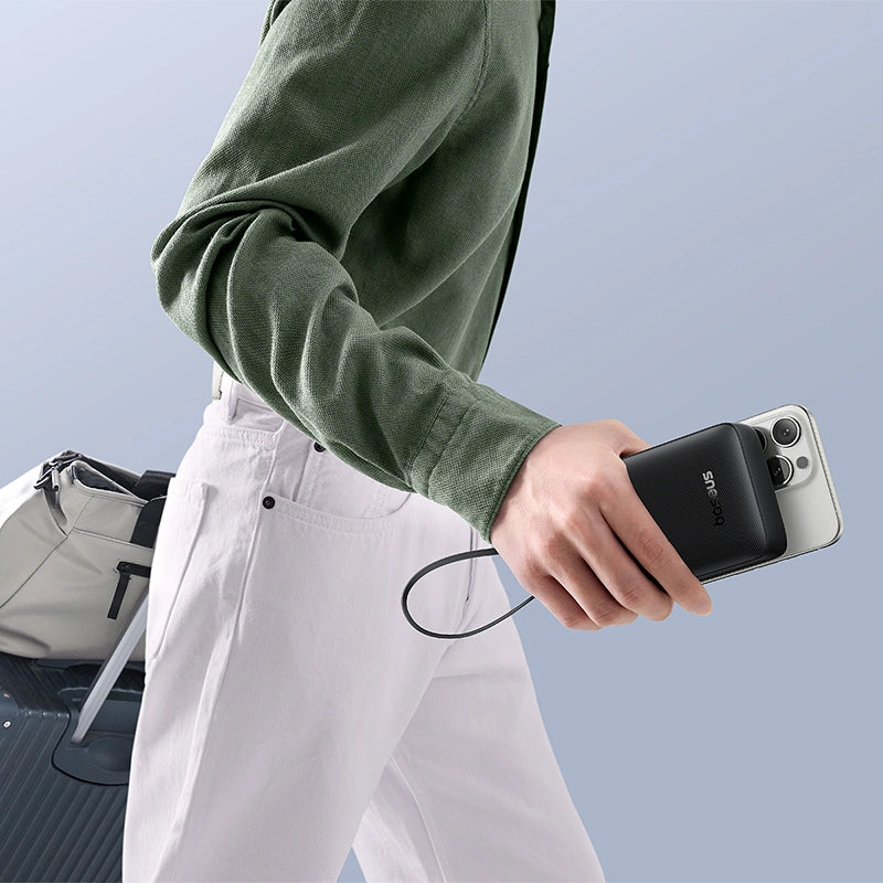 Baseus Bipow 2 Digital Display Power Bank 20000mAh 20W With Built-in Type C Cable