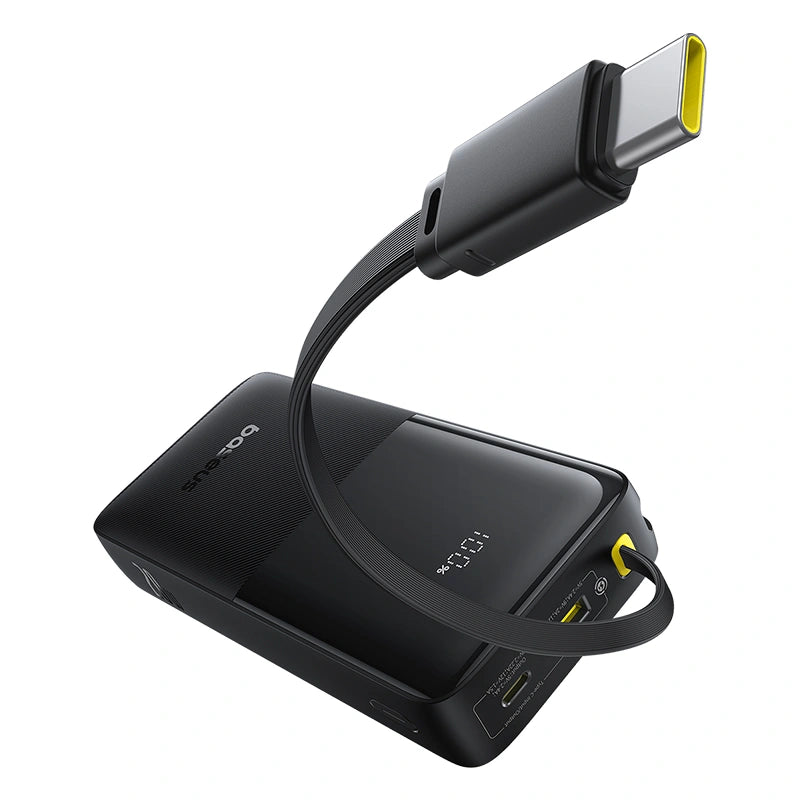 Baseus Bipow 2 Digital Display Power Bank 20000mAh 20W With Built-in Type C Cable