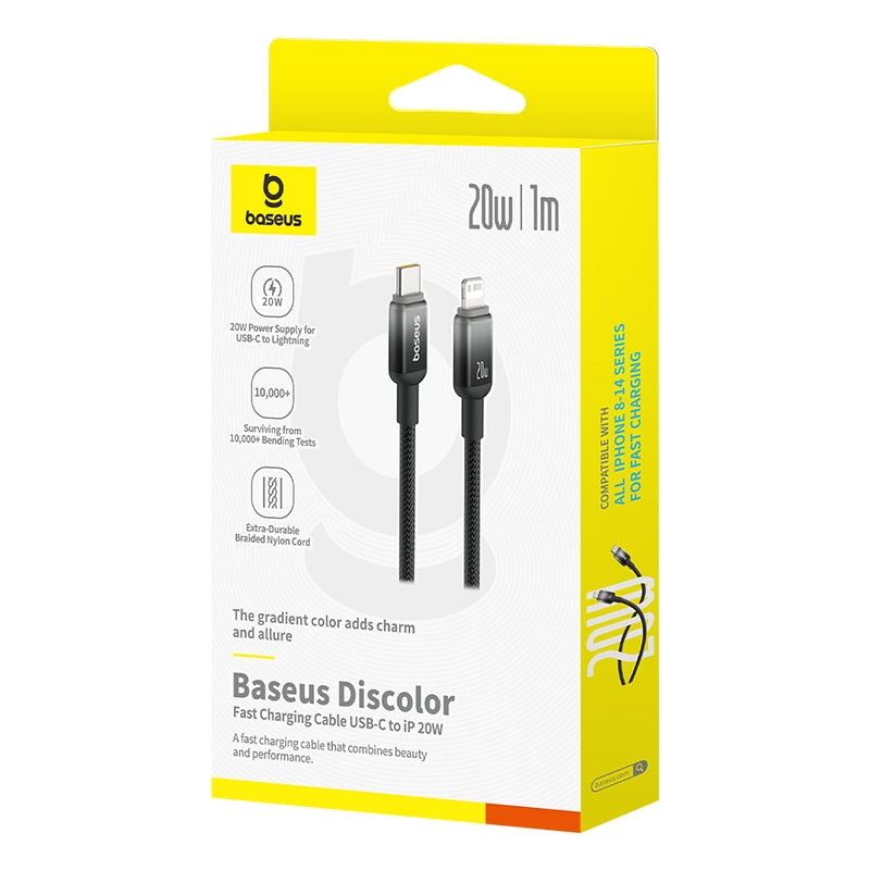 Baseus Discolor Series Fast Charging Cable USB-C to iP 20W