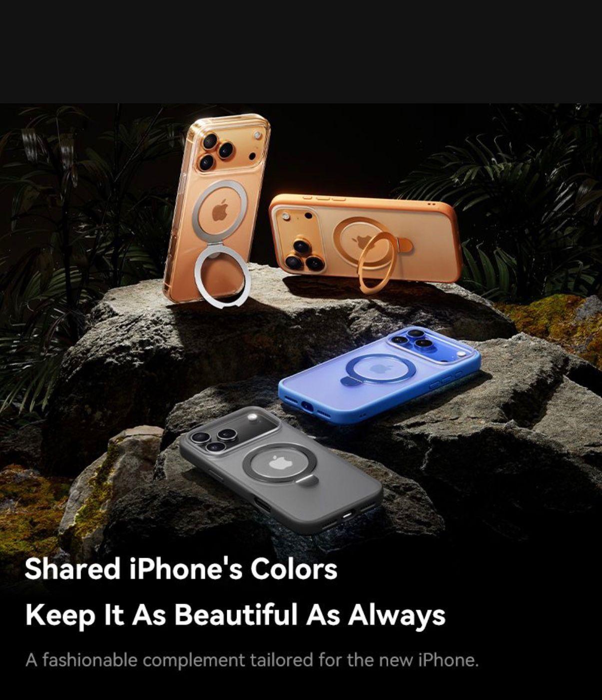 Baseus HoopRing Magnetic Phone Case with Stand for iPhone 17 Series