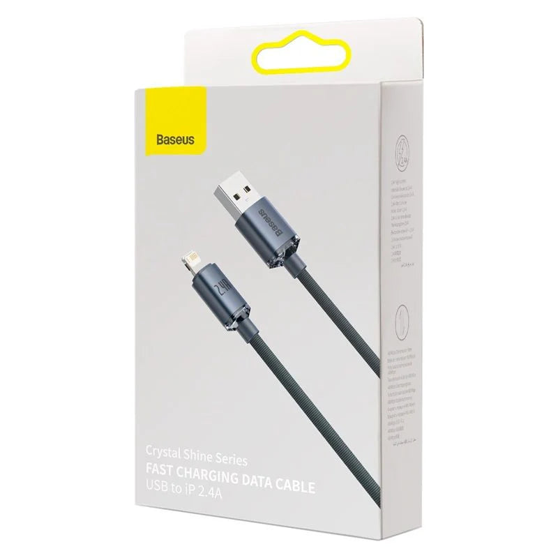 Baseus Crystal Shine Series Fast Charging Data Cable USB to iP 2.4A