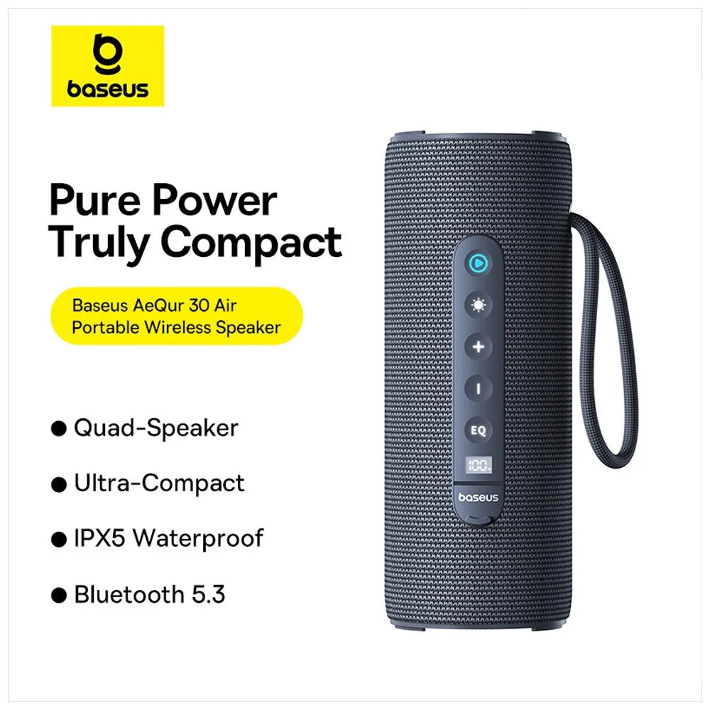 Baseus AeQur 30 Air Portable Wireless Speaker-Twilight Grey