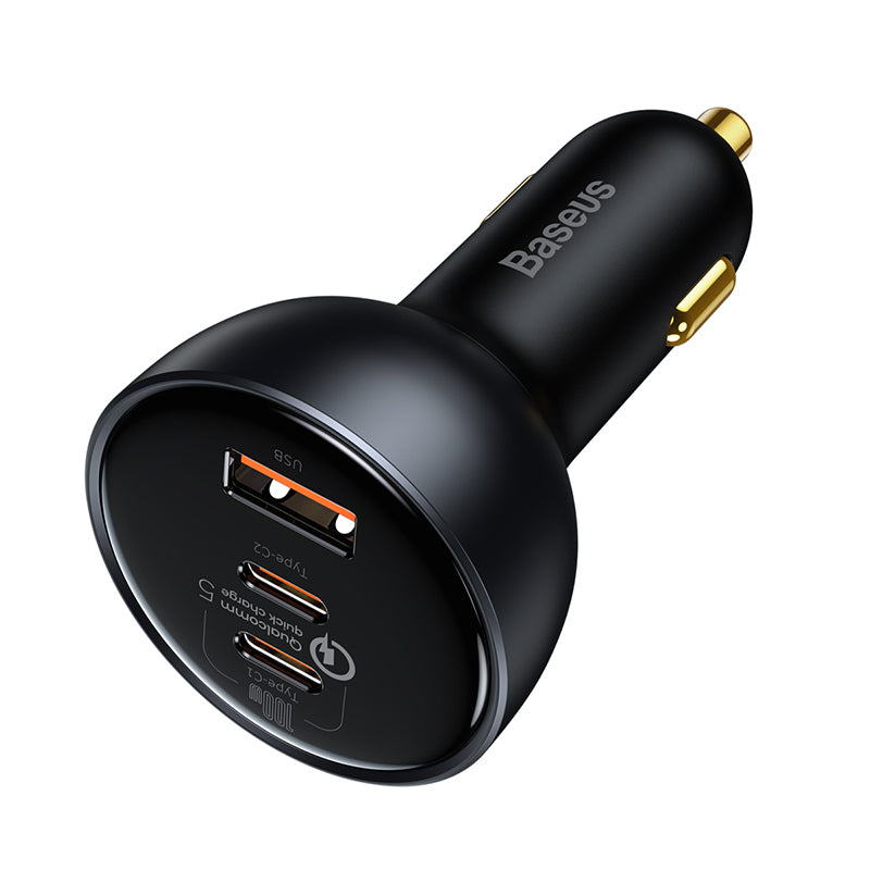 Baseus Car Charger 160W Qualcomm Quick Charge 5 Technology 2C+U With 100w Type-C Cable