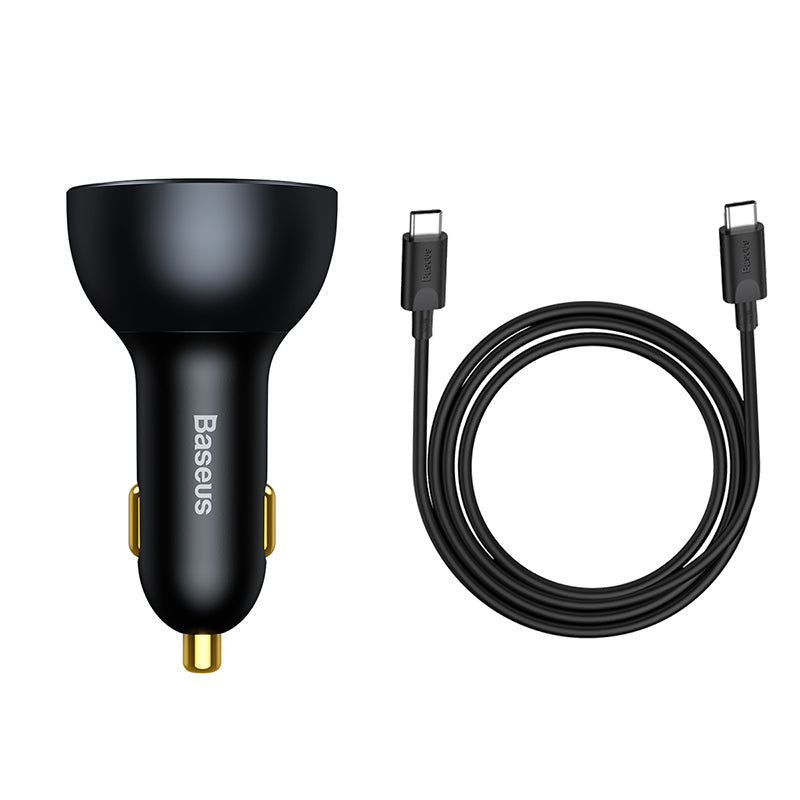 Baseus Car Charger 160W Qualcomm Quick Charge 5 Technology 2C+U With 100w Type-C Cable