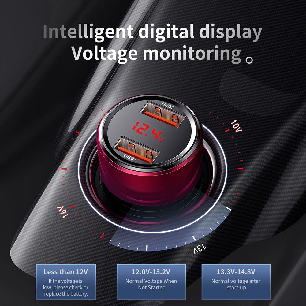 Baseus Magic Series PPS digital display (Type-c PD+QC) Intelligent dual quick charging and car charging of 45W Black