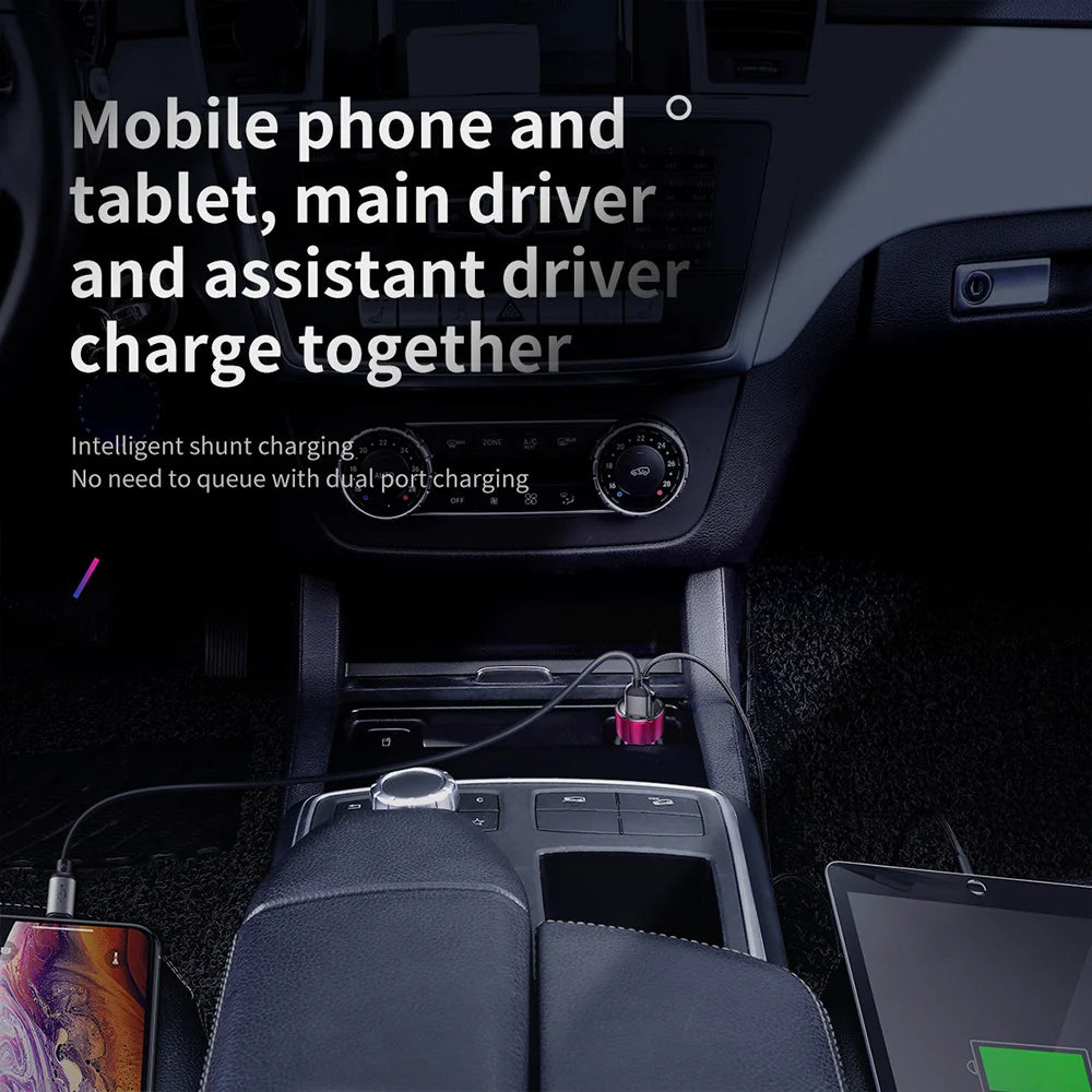 Baseus Magic Series PPS digital display (Type-c PD+QC) Intelligent dual quick charging and car charging of 45W Black