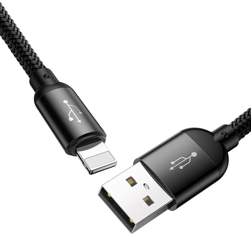 Baseus Three Primary Colors 3-in-1 Cable USB For M+L+T 3.5A 1.2m