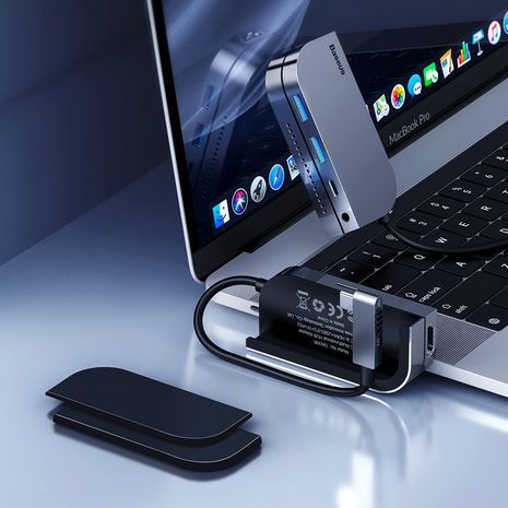 Baseus Bend Angle No.7 Multifunctional Type-C HUB Converter(Upgrade)