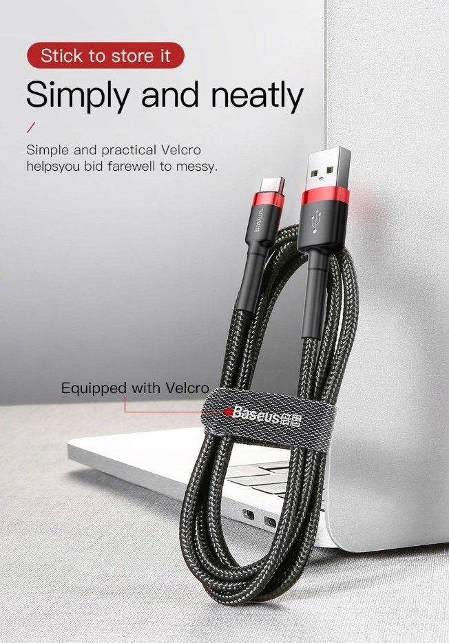 Baseus cafule Cable USB For Type-C 3A