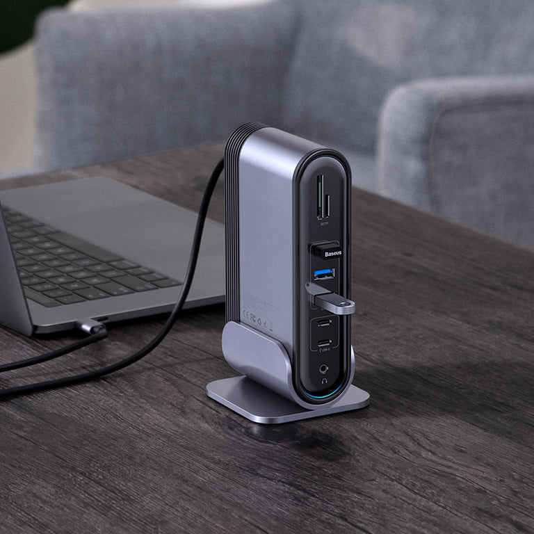 Baseus Working Station Multifunctional 16 Port Type-C HUB Adapter(CN+UK+EU)
