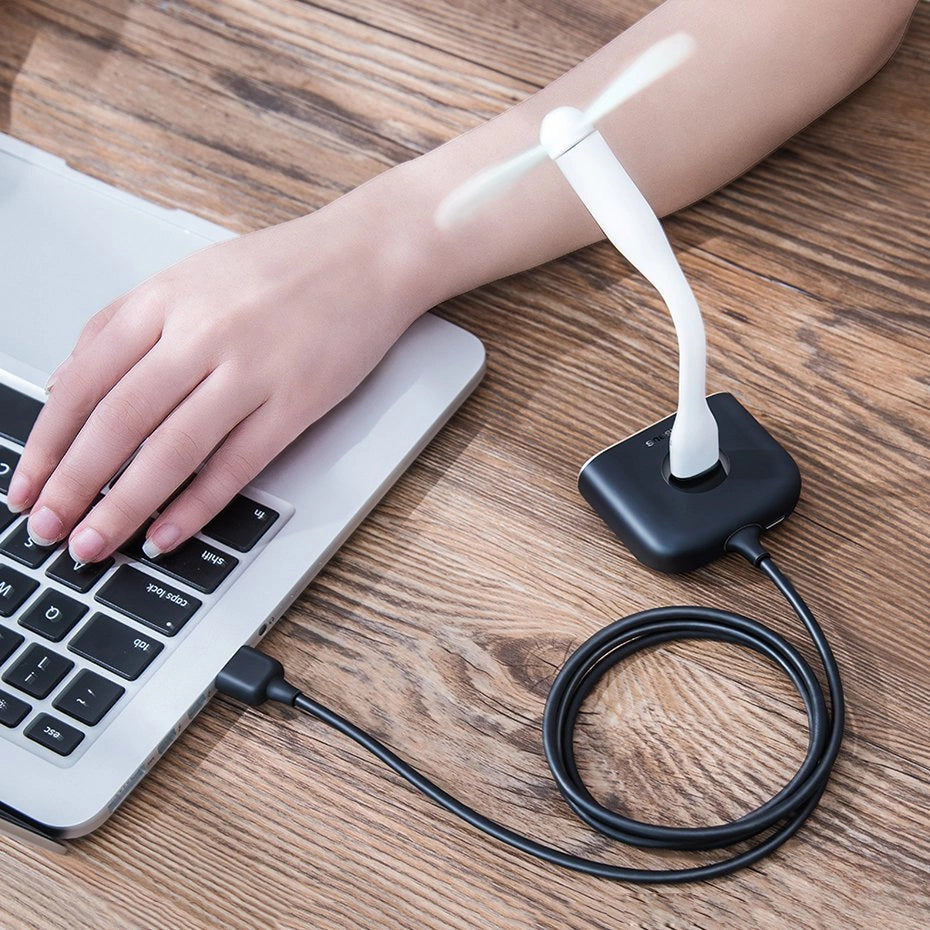 Baseus Square round 4 in 1 USB HUB Adapter(USB3.0 TO USB3.0*1+USB2.0*3) 1m