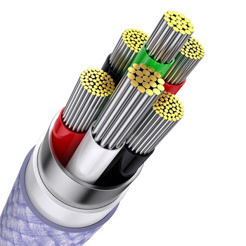 Baseus Flash Series Ⅱ One for three Fast Charging Data Cable USB to M+L+C 100W 1.2m