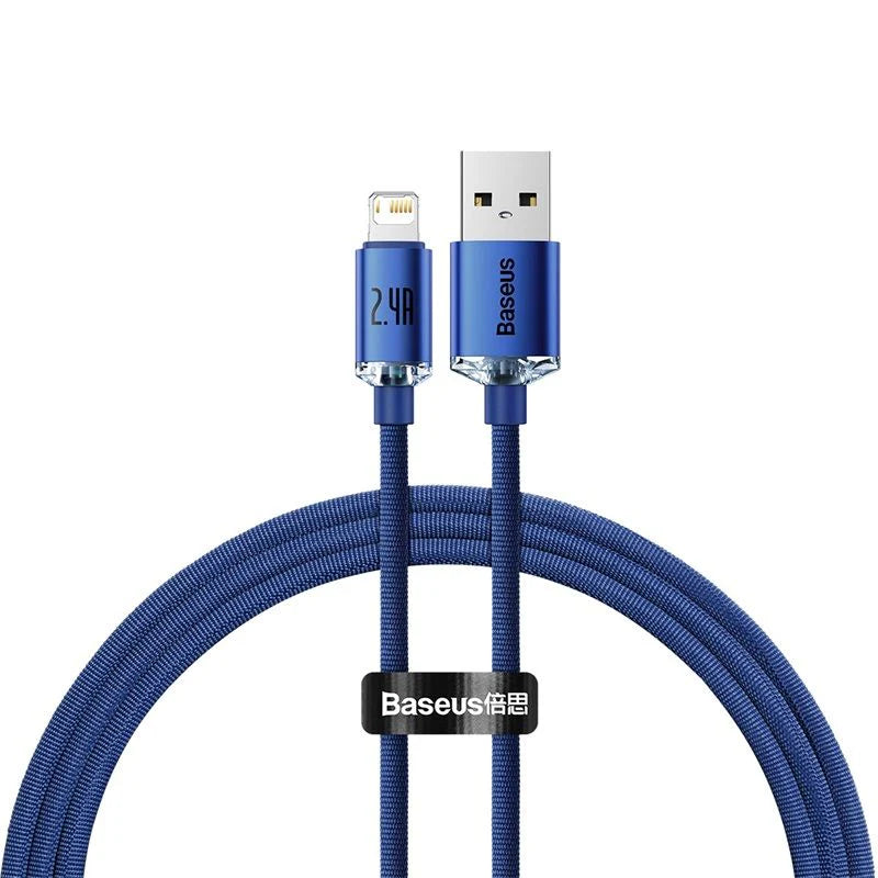 Baseus Crystal Shine Series Fast Charging Data Cable USB to iP 2.4A