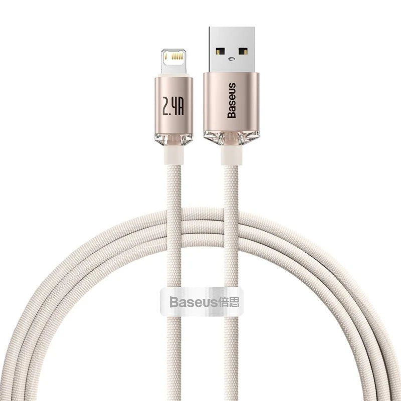 Baseus Crystal Shine Series Fast Charging Data Cable USB to iP 2.4A