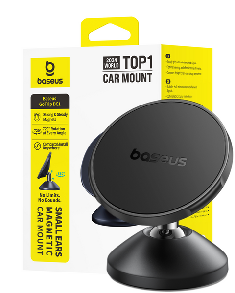 Baseus GoTrip DC1 Small Ears Magnetic Car Mount (Vertical type) Cosmic Black